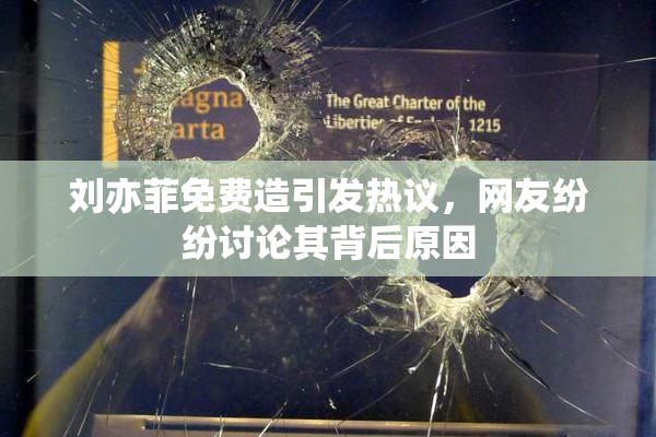 刘亦菲免费造引发热议，网友纷纷讨论其背后原因