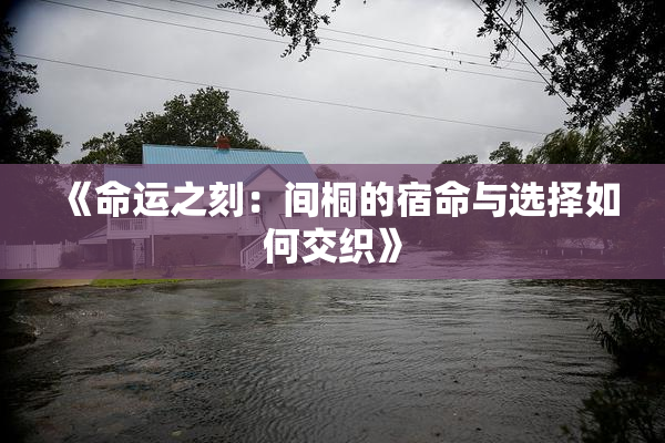 《命运之刻：间桐的宿命与选择如何交织》