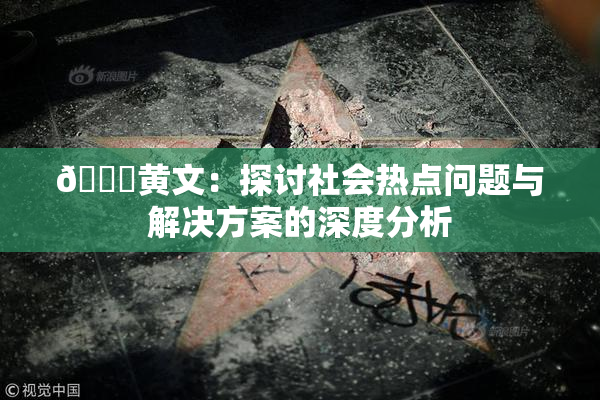 🔞黄文：探讨社会热点问题与解决方案的深度分析
