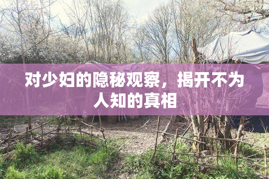 对少妇的隐秘观察，揭开不为人知的真相