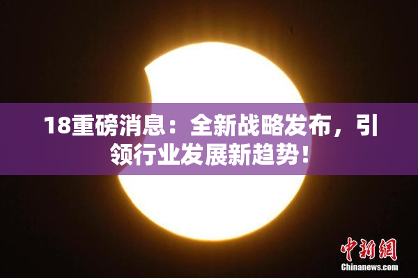 18重磅消息：全新战略发布，引领行业发展新趋势！