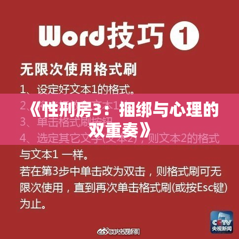 《性刑房3：捆绑与心理的双重奏》