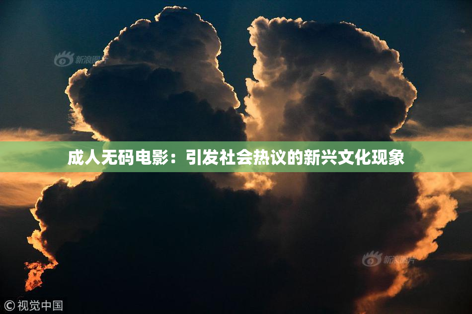 成人无码电影：引发社会热议的新兴文化现象