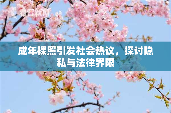 成年裸照引发社会热议，探讨隐私与法律界限