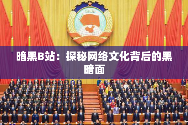 暗黑B站：探秘网络文化背后的黑暗面