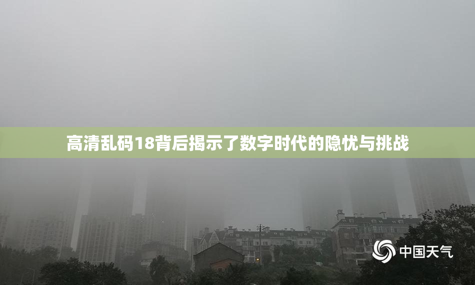 高清乱码18背后揭示了数字时代的隐忧与挑战
