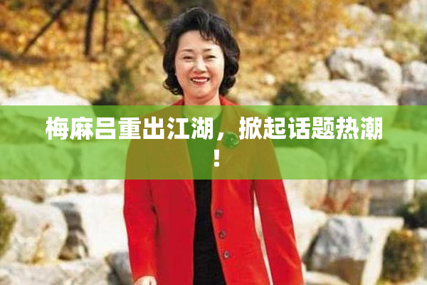 梅麻吕重出江湖，掀起话题热潮！