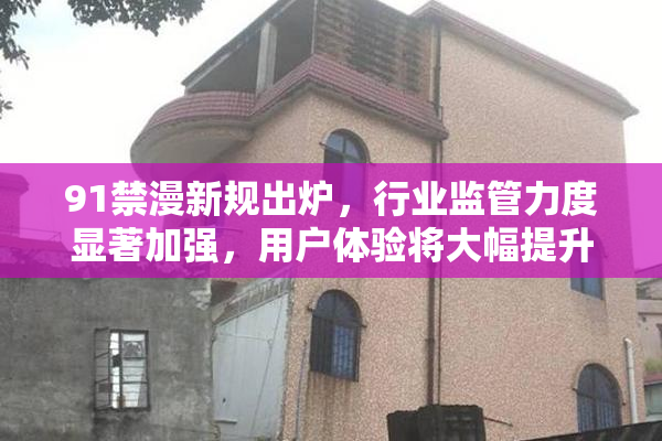 91禁漫新规出炉，行业监管力度显著加强，用户体验将大幅提升