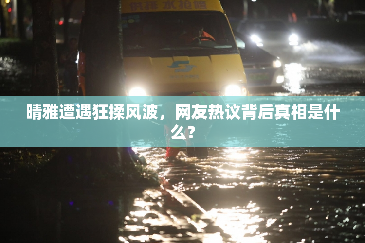 晴雅遭遇狂揉风波，网友热议背后真相是什么？