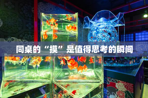 同桌的“摸”是值得思考的瞬间