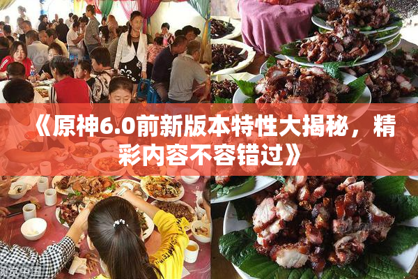 《原神6.0前新版本特性大揭秘，精彩内容不容错过》