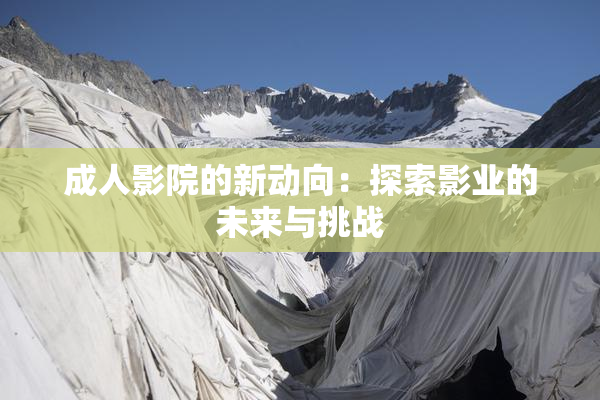 成人影院的新动向：探索影业的未来与挑战
