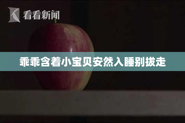 乖乖含着小宝贝安然入睡别拔走