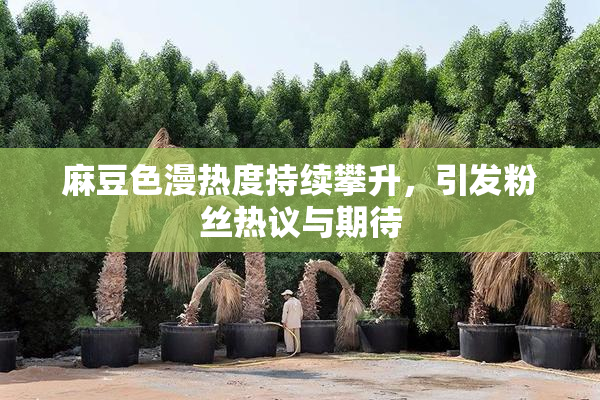 麻豆色漫热度持续攀升，引发粉丝热议与期待