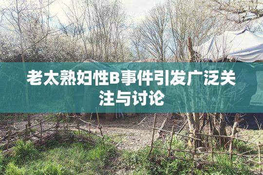 老太熟妇性B事件引发广泛关注与讨论