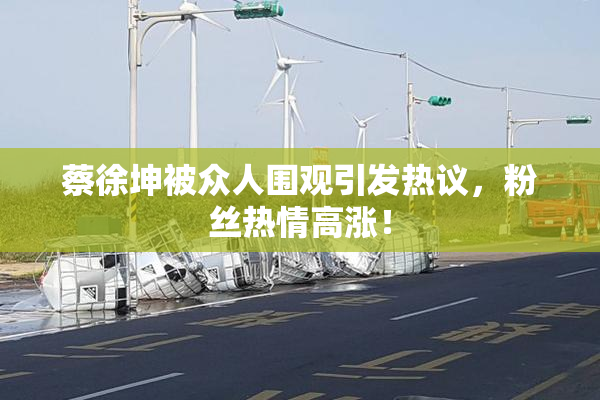 蔡徐坤被众人围观引发热议，粉丝热情高涨！