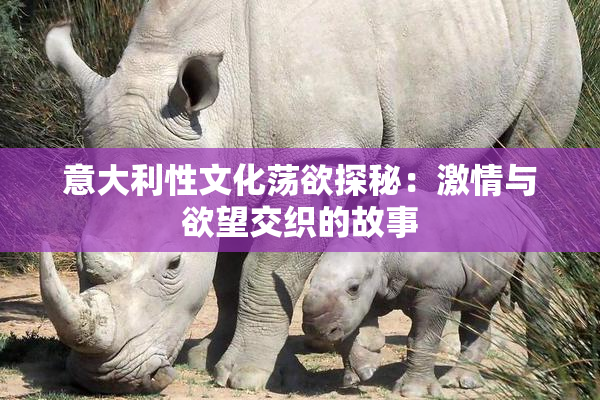 意大利性文化荡欲探秘：激情与欲望交织的故事