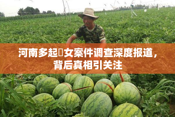 河南多起婬女案件调查深度报道，背后真相引关注