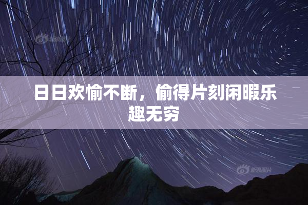 日日欢愉不断，偷得片刻闲暇乐趣无穷