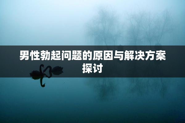 男性勃起问题的原因与解决方案探讨