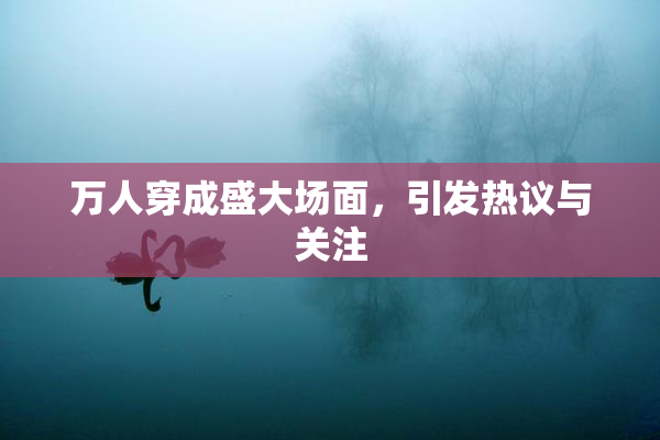万人穿成盛大场面，引发热议与关注