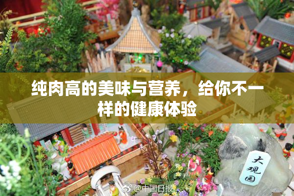 纯肉高的美味与营养，给你不一样的健康体验