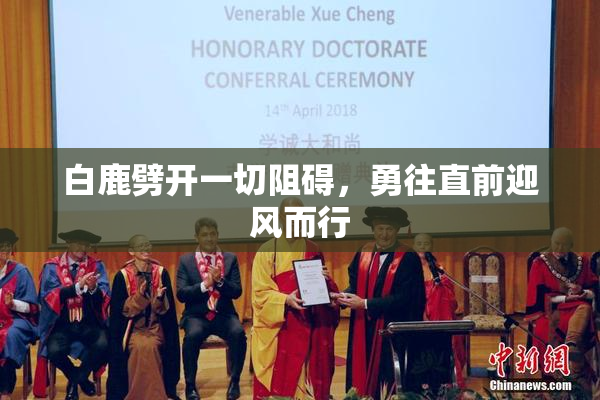 白鹿劈开一切阻碍，勇往直前迎风而行