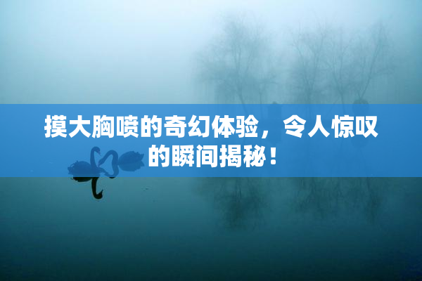 摸大胸喷的奇幻体验，令人惊叹的瞬间揭秘！