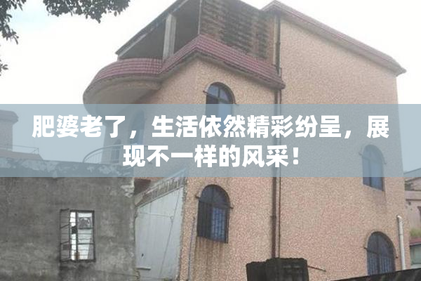 肥婆老了，生活依然精彩纷呈，展现不一样的风采！