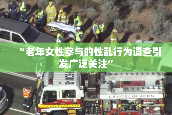 “老年女性参与的性乱行为调查引发广泛关注”