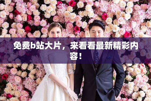免费b站大片，来看看最新精彩内容！
