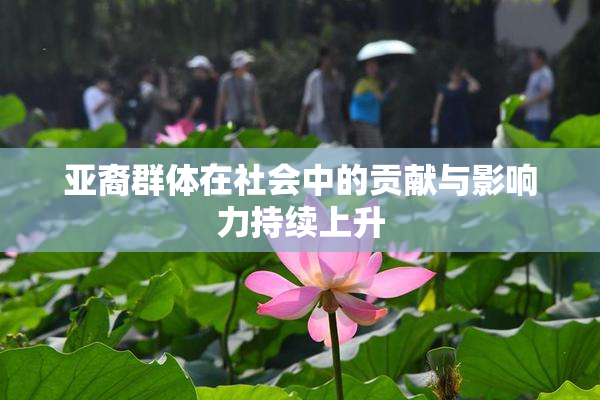 亚裔群体在社会中的贡献与影响力持续上升