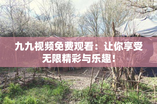 九九视频免费观看：让你享受无限精彩与乐趣！
