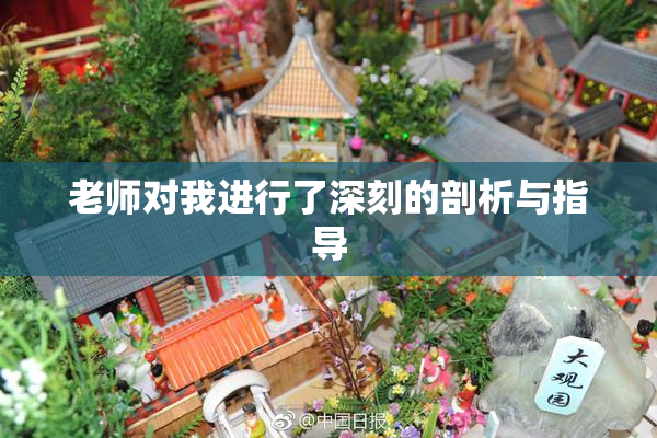 老师对我进行了深刻的剖析与指导