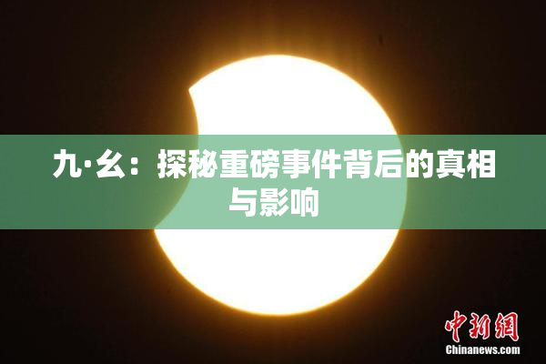 九·幺：探秘重磅事件背后的真相与影响