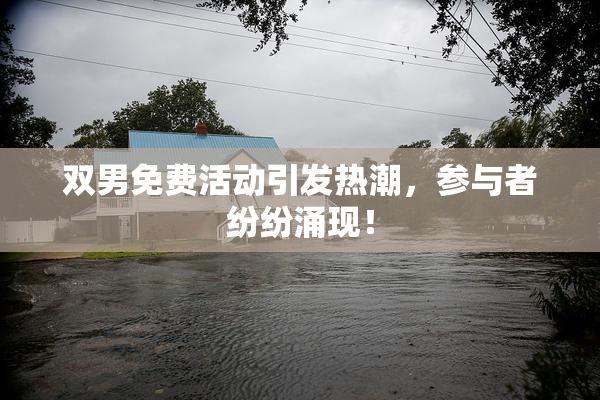 双男免费活动引发热潮，参与者纷纷涌现！