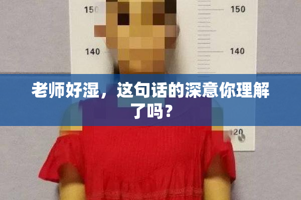 老师好湿，这句话的深意你理解了吗？