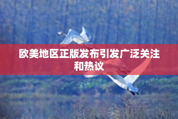 欧美地区正版发布引发广泛关注和热议
