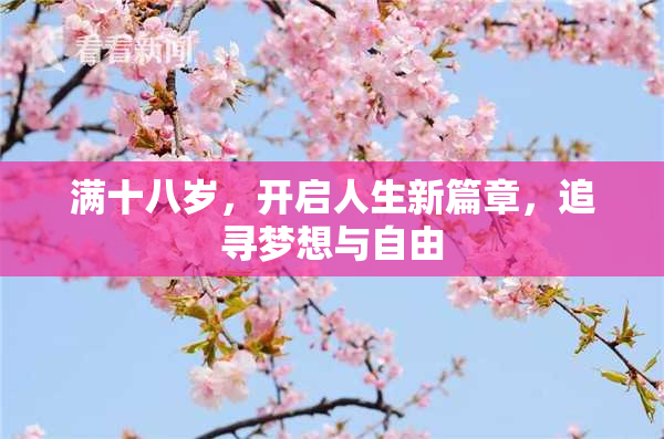 满十八岁，开启人生新篇章，追寻梦想与自由