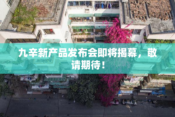 九辛新产品发布会即将揭幕，敬请期待！