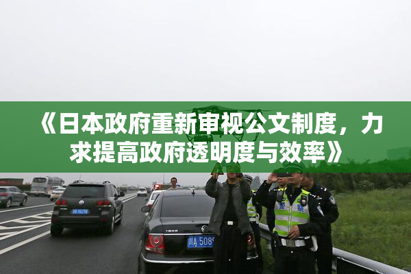 《日本政府重新审视公文制度，力求提高政府透明度与效率》