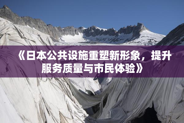 《日本公共设施重塑新形象，提升服务质量与市民体验》