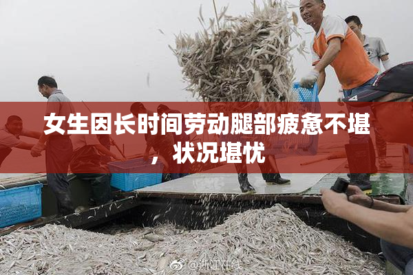 女生因长时间劳动腿部疲惫不堪，状况堪忧