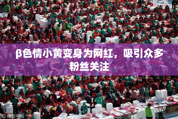 β色情小黄变身为网红，吸引众多粉丝关注