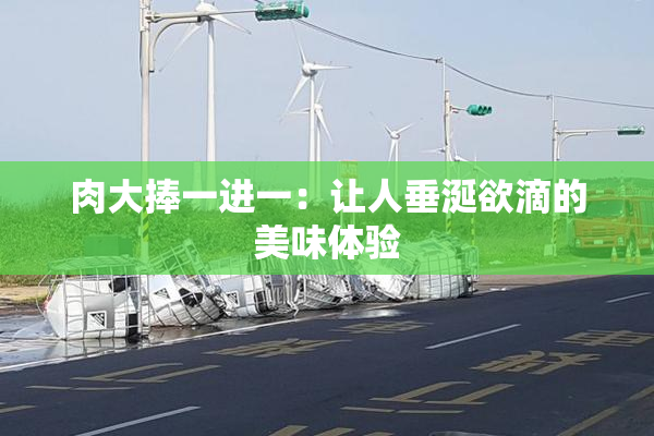 肉大捧一进一：让人垂涎欲滴的美味体验