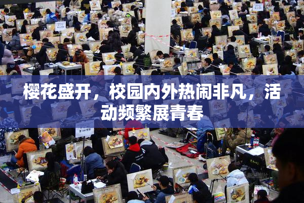 樱花盛开，校园内外热闹非凡，活动频繁展青春