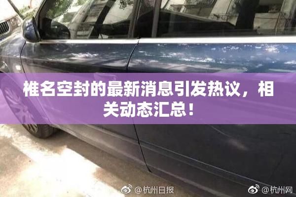 椎名空封的最新消息引发热议，相关动态汇总！