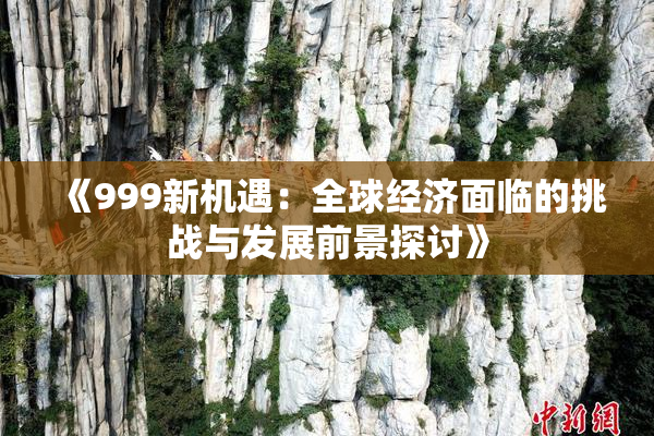 《999新机遇：全球经济面临的挑战与发展前景探讨》