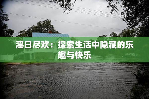 淫日尽欢：探索生活中隐藏的乐趣与快乐