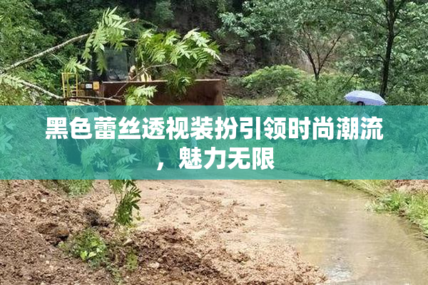 黑色蕾丝透视装扮引领时尚潮流，魅力无限